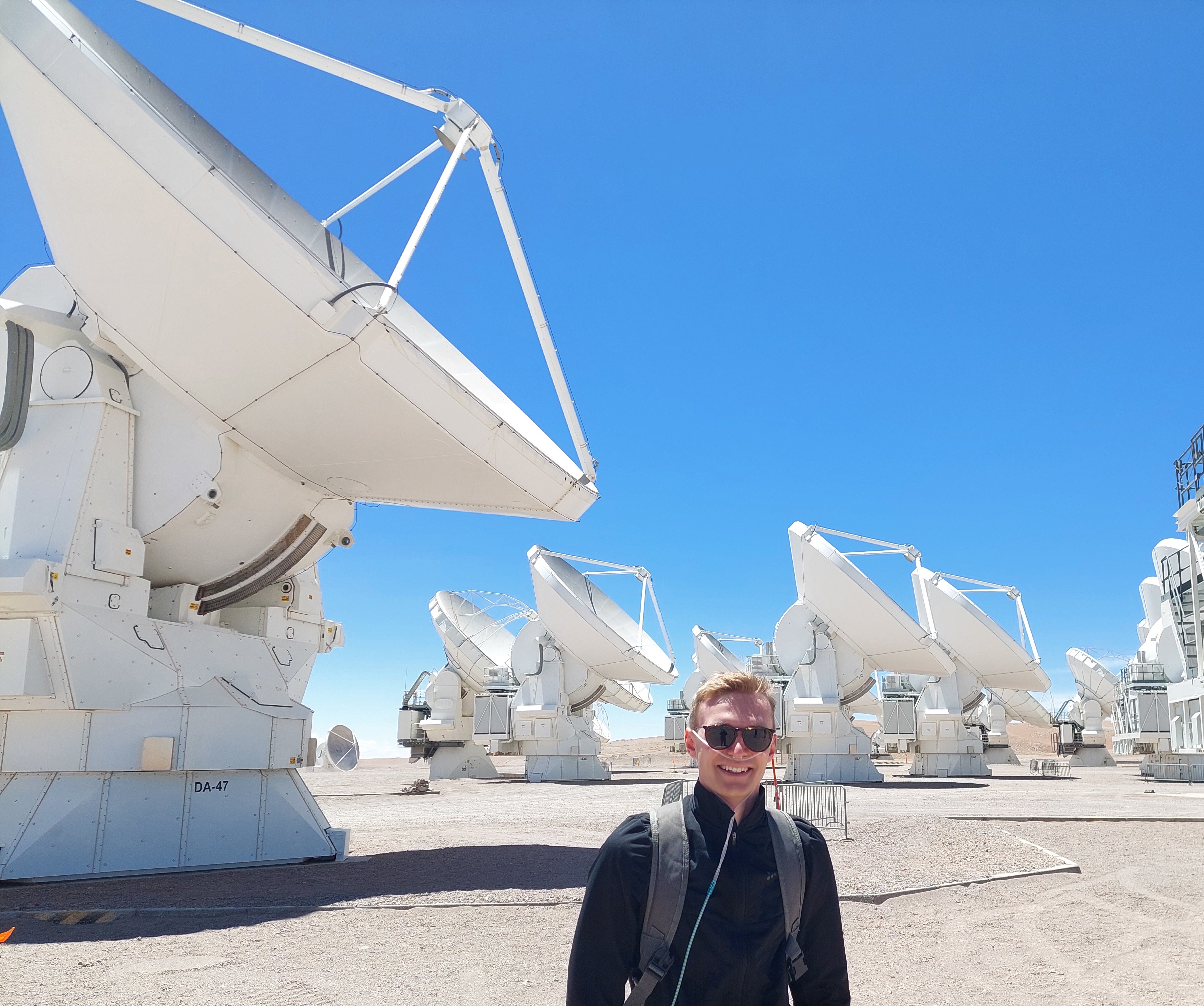 Elias Waagaard at the Roque de los Muchachos Observatory, La Palma