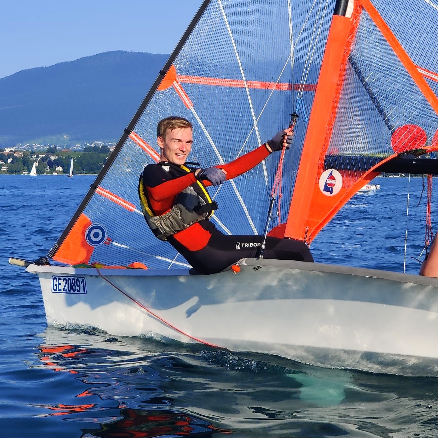 Elias Waagaard sailing